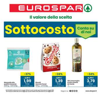 Volantino Eurospar - 5/5/2022 - 16/5/2022.