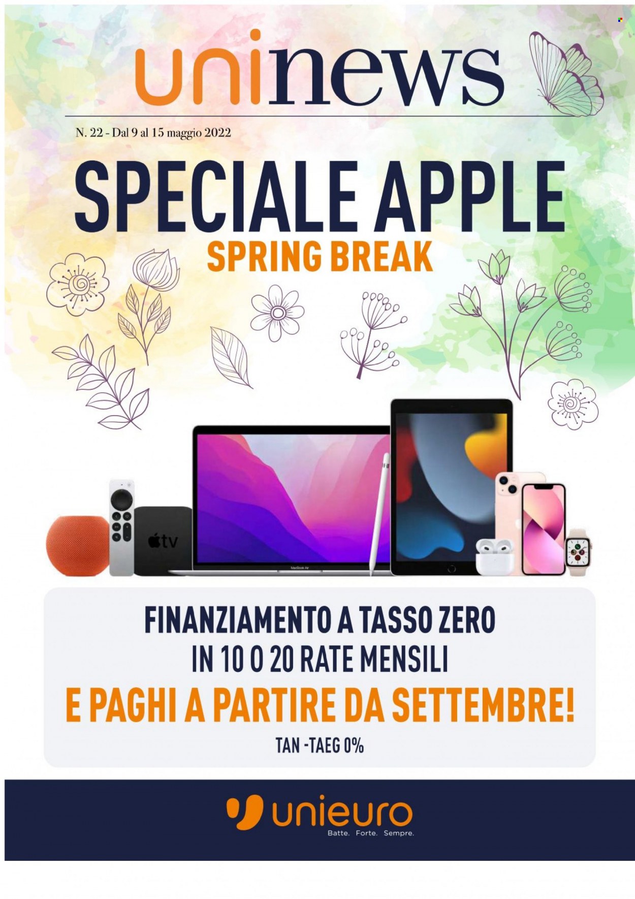 Volantino Unieuro - 9/5/2022 - 15/5/2022. Pagina 1