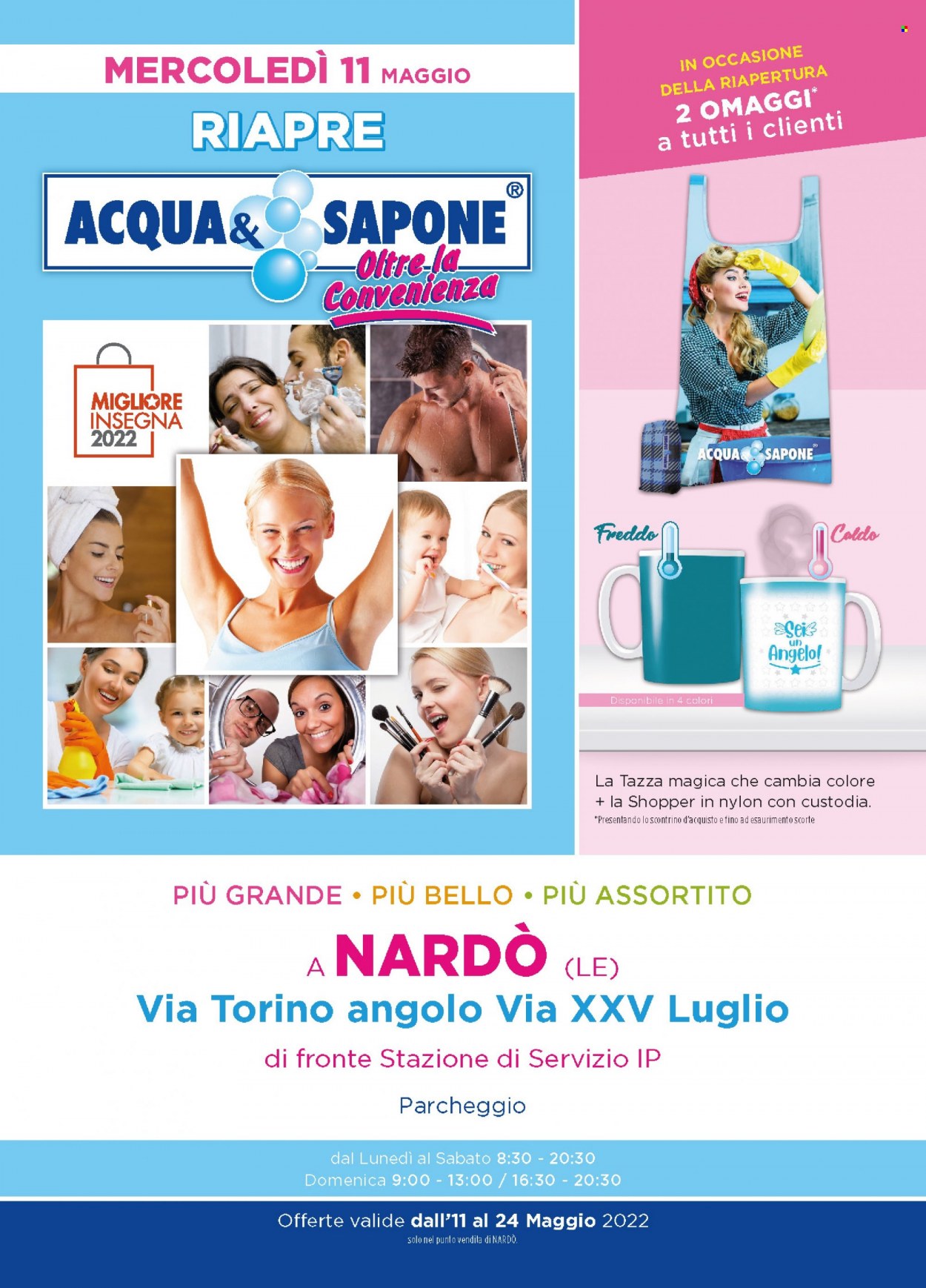 thumbnail - Volantino Acqua & Sapone - 11/5/2022 - 24/5/2022 - Prodotti in offerta - sapone, angelo. Pagina 1.