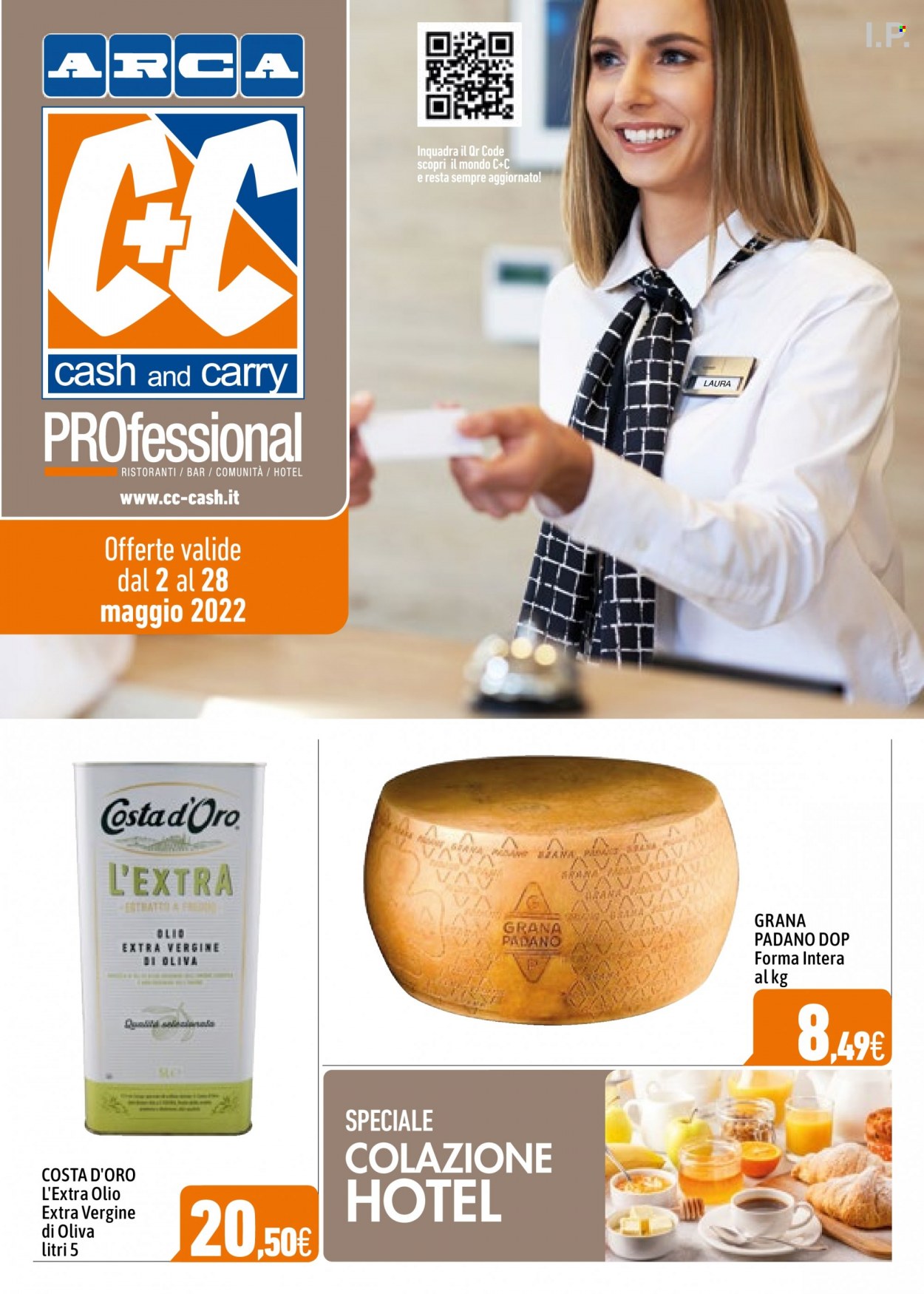thumbnail - Volantino C+C Cash & Carry - 2/5/2022 - 28/5/2022 - Prodotti in offerta - formaggio, Grana Padano, olio, olio extra vergine di oliva. Pagina 1.
