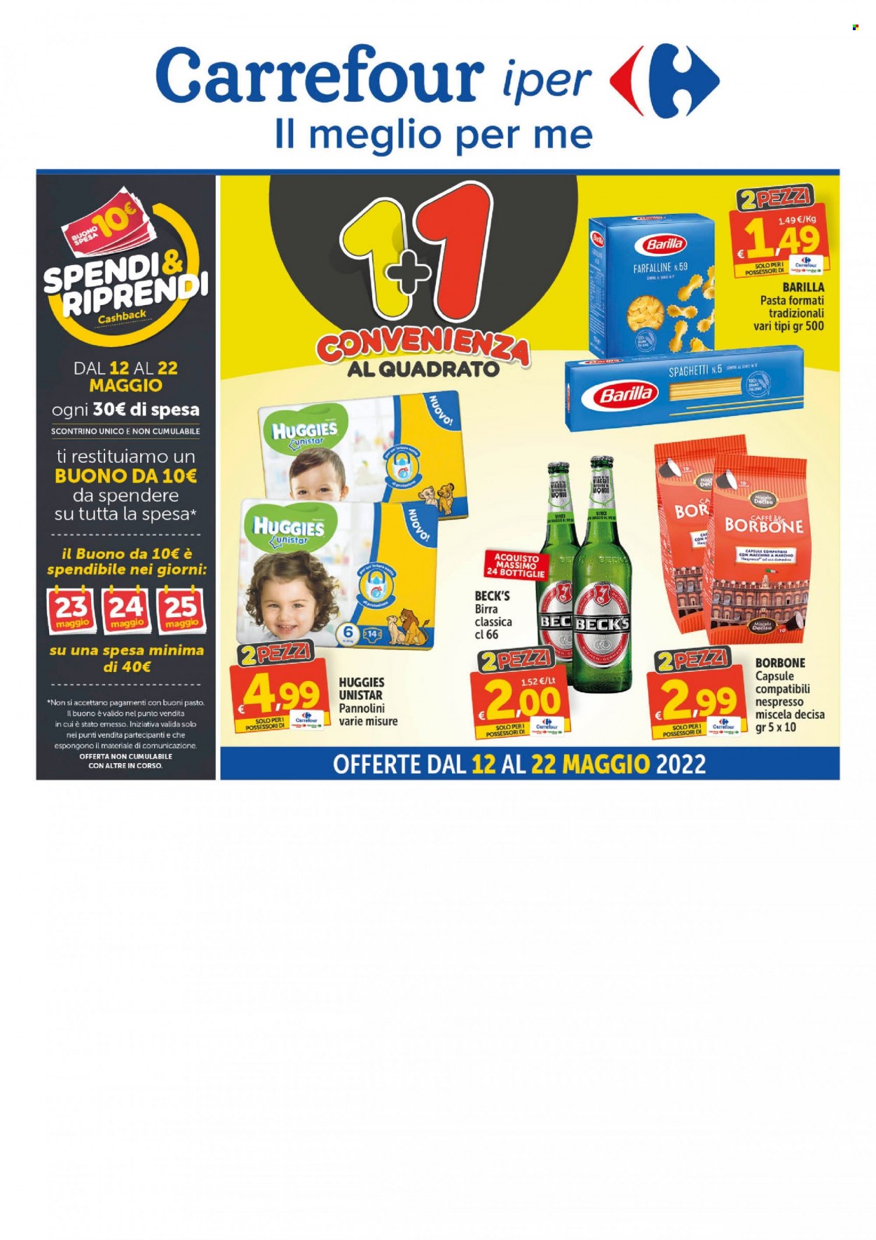 Leták Carrefour - 12.5.2022 - 22.5.2022. Strana 1