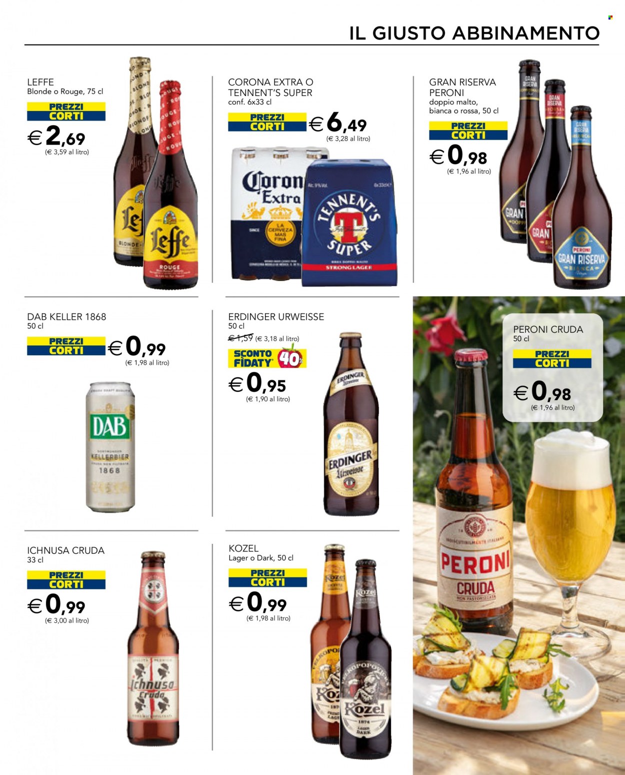 thumbnail - Volantino Esselunga - 12/5/2022 - 25/5/2022 - Prodotti in offerta - Peroni, Corona Extra, Leffe, birra, birra tipo lager, Ichnusa, Tennent's, Kozel. Pagina 11.