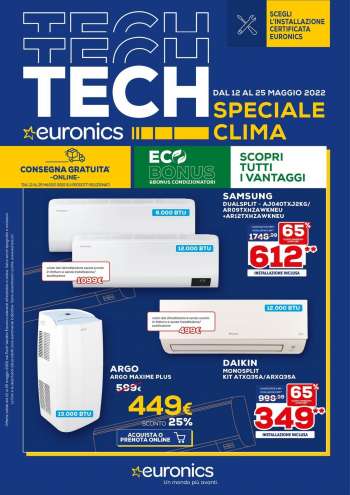 Volantino Euronics - 12/5/2022 - 25/5/2022.