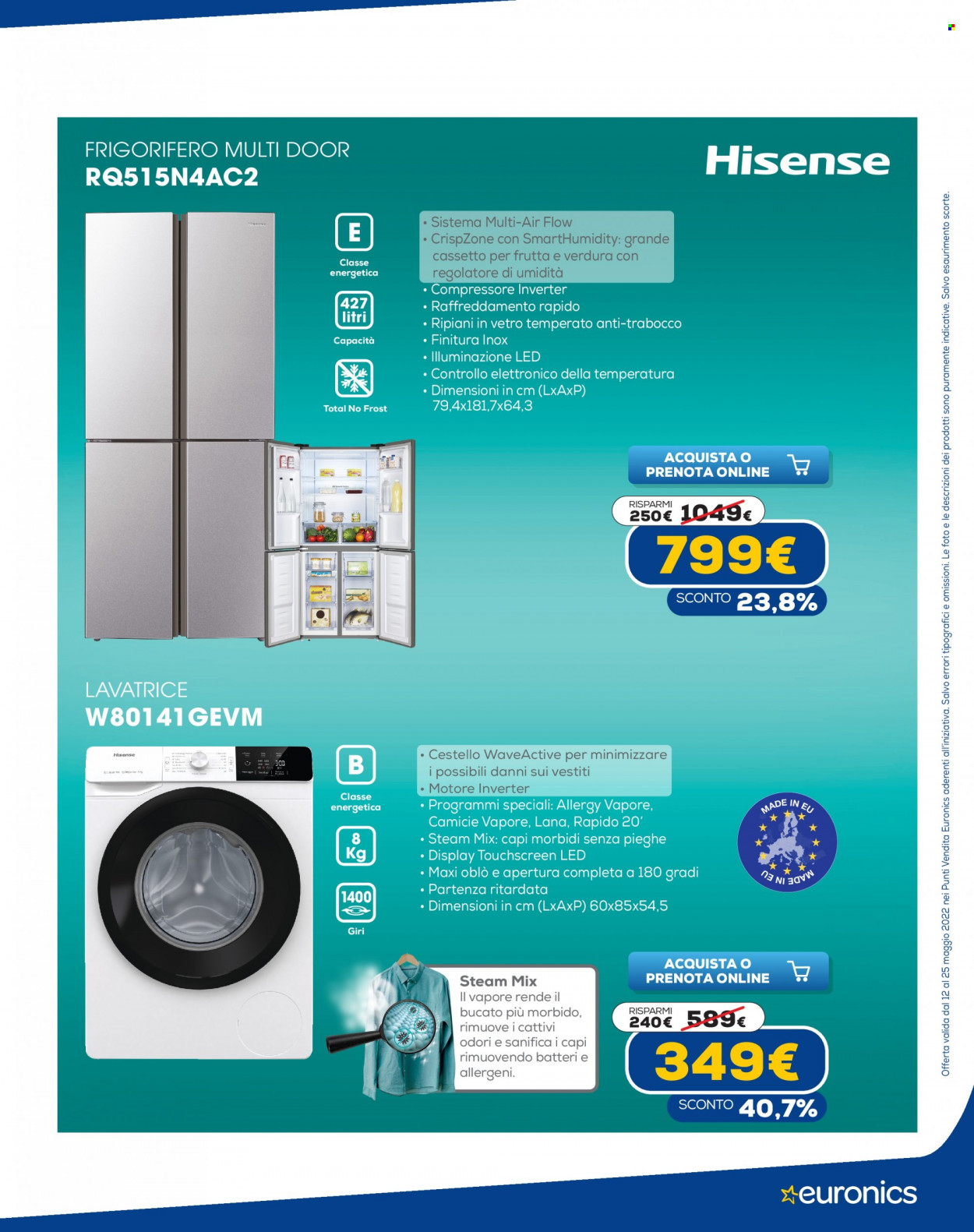Volantino Euronics - 12/5/2022 - 25/5/2022. Pagina 11
