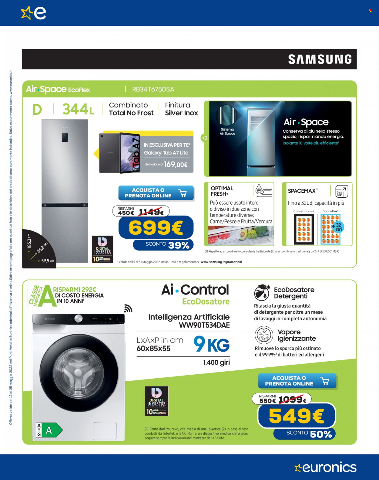 Volantino Euronics - 12/5/2022 - 25/5/2022. Pagina 9