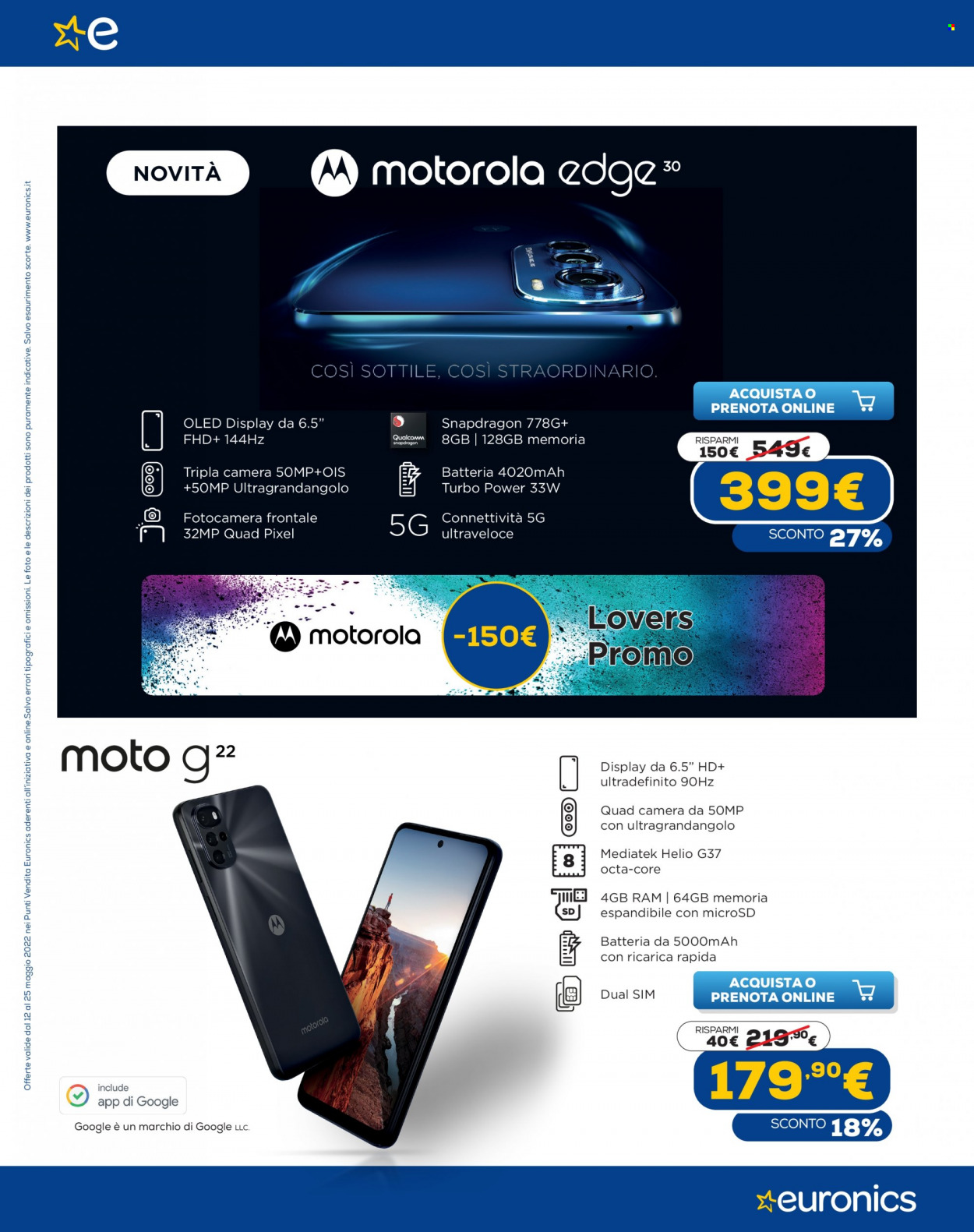 Volantino Euronics - 12/5/2022 - 25/5/2022. Pagina 18