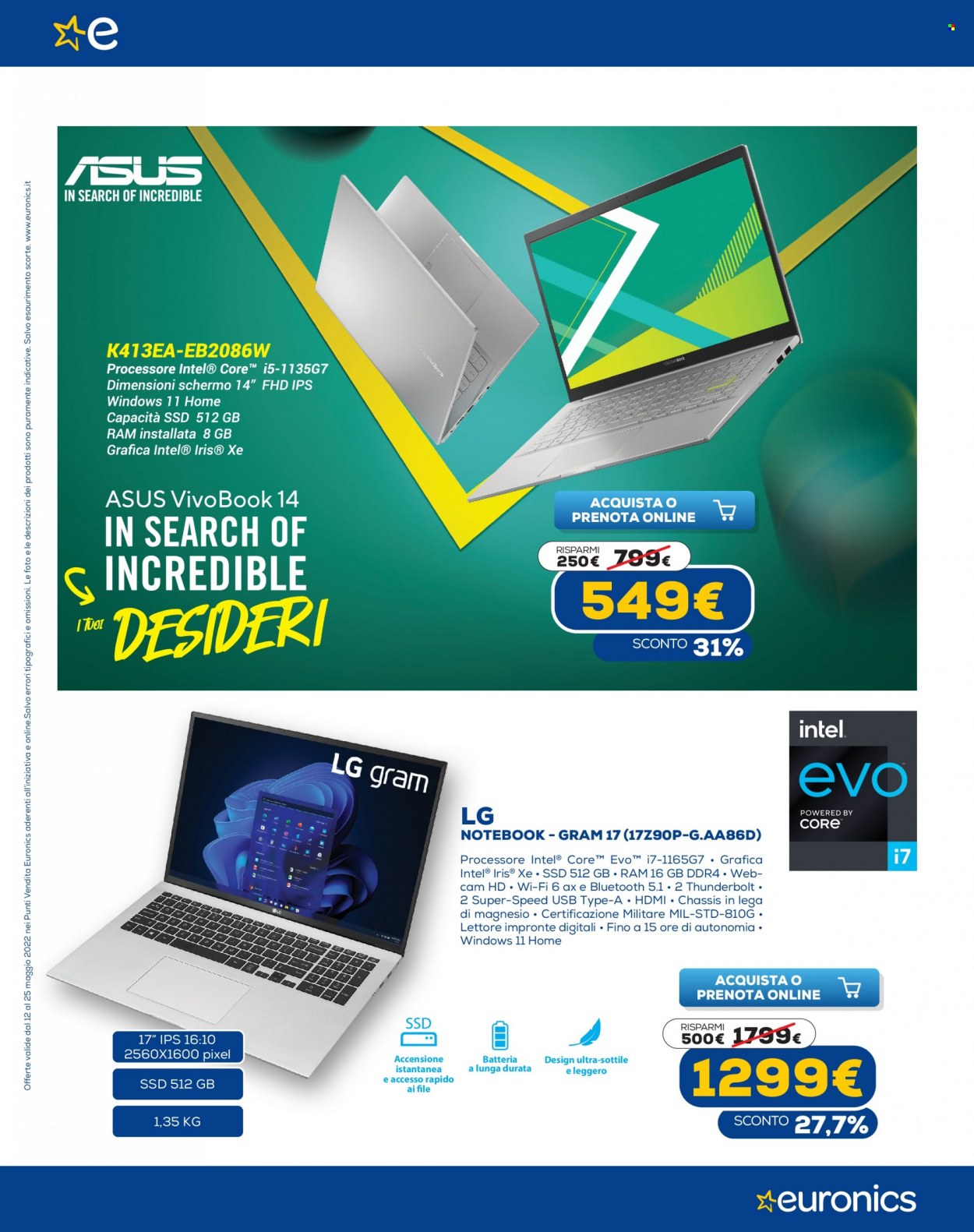 Volantino Euronics - 12/5/2022 - 25/5/2022. Pagina 25