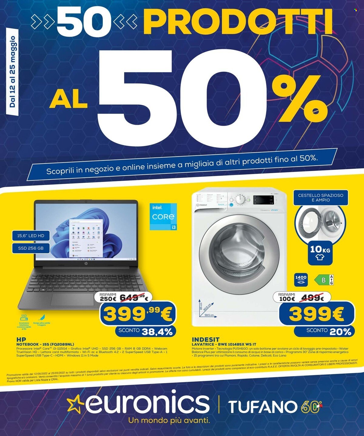 Volantino Euronics - 12/5/2022 - 25/5/2022. Pagina 1