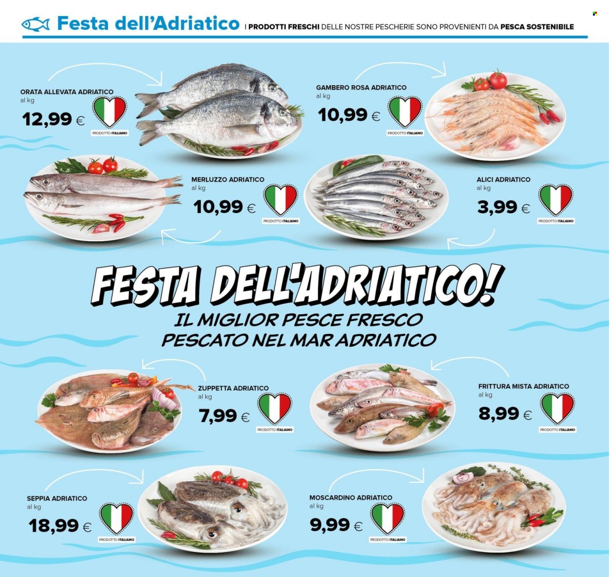 thumbnail - Volantino Oasi - 18/5/2022 - 31/5/2022 - Prodotti in offerta - pesce, merluzzo, orata, acciughe. Pagina 8.