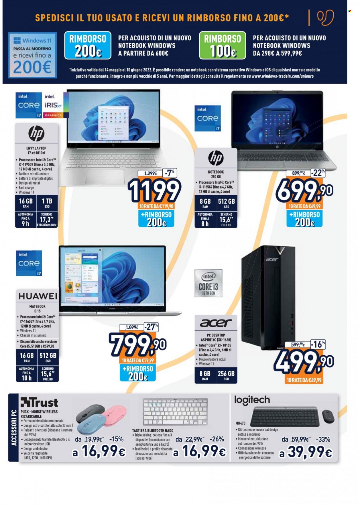 Volantino Unieuro - 16/5/2022 - 26/5/2022. Pagina 13
