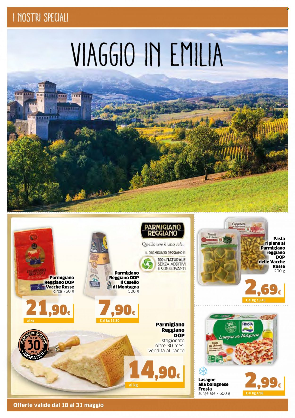 thumbnail - Volantino Sigma - 18/5/2022 - 31/5/2022 - Prodotti in offerta - Frosta, lasagne, lasagne alla bolognese, formaggio, parmigiano, pasta. Pagina 6.
