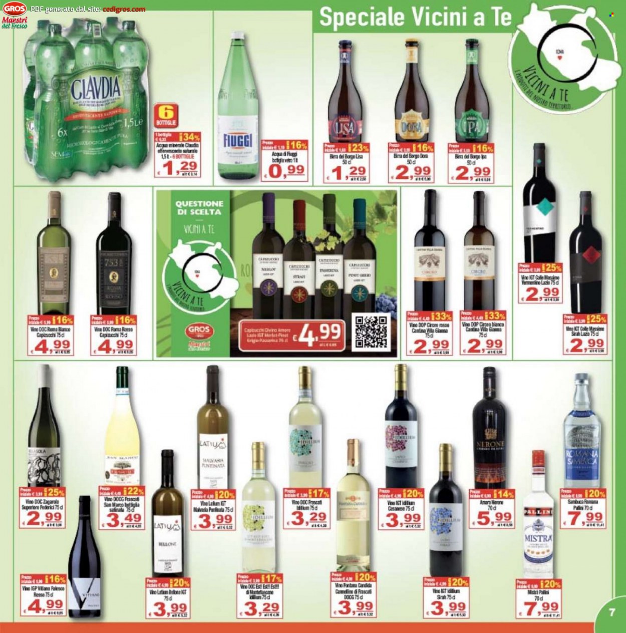 thumbnail - Volantino CTS supermercati - 18/5/2022 - 26/5/2022 - Prodotti in offerta - birra, birra tipo IPA, vino. Pagina 7.