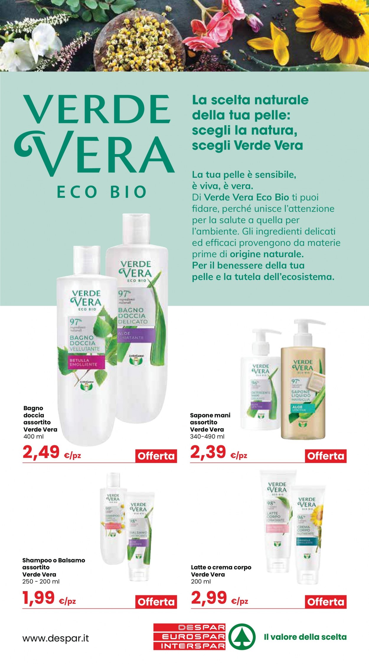 thumbnail - Volantino Despar - 19/5/2022 - 19/6/2022 - Prodotti in offerta - crema corpo, sapone, gel doccia, balsamo, shampoo. Pagina 13.