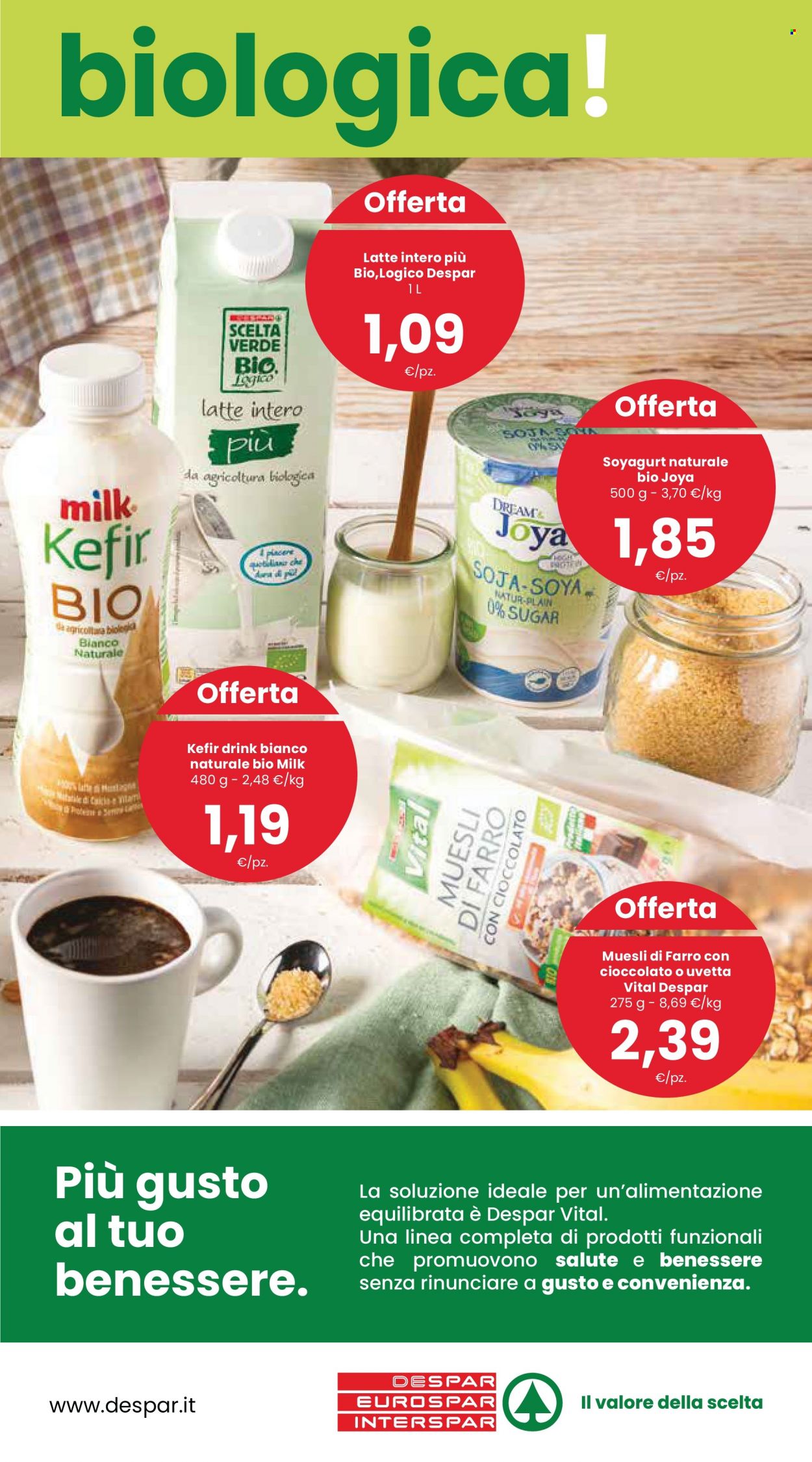 thumbnail - Volantino Eurospar - 19/5/2022 - 19/6/2022 - Prodotti in offerta - latte, kefir, müsli. Pagina 9.