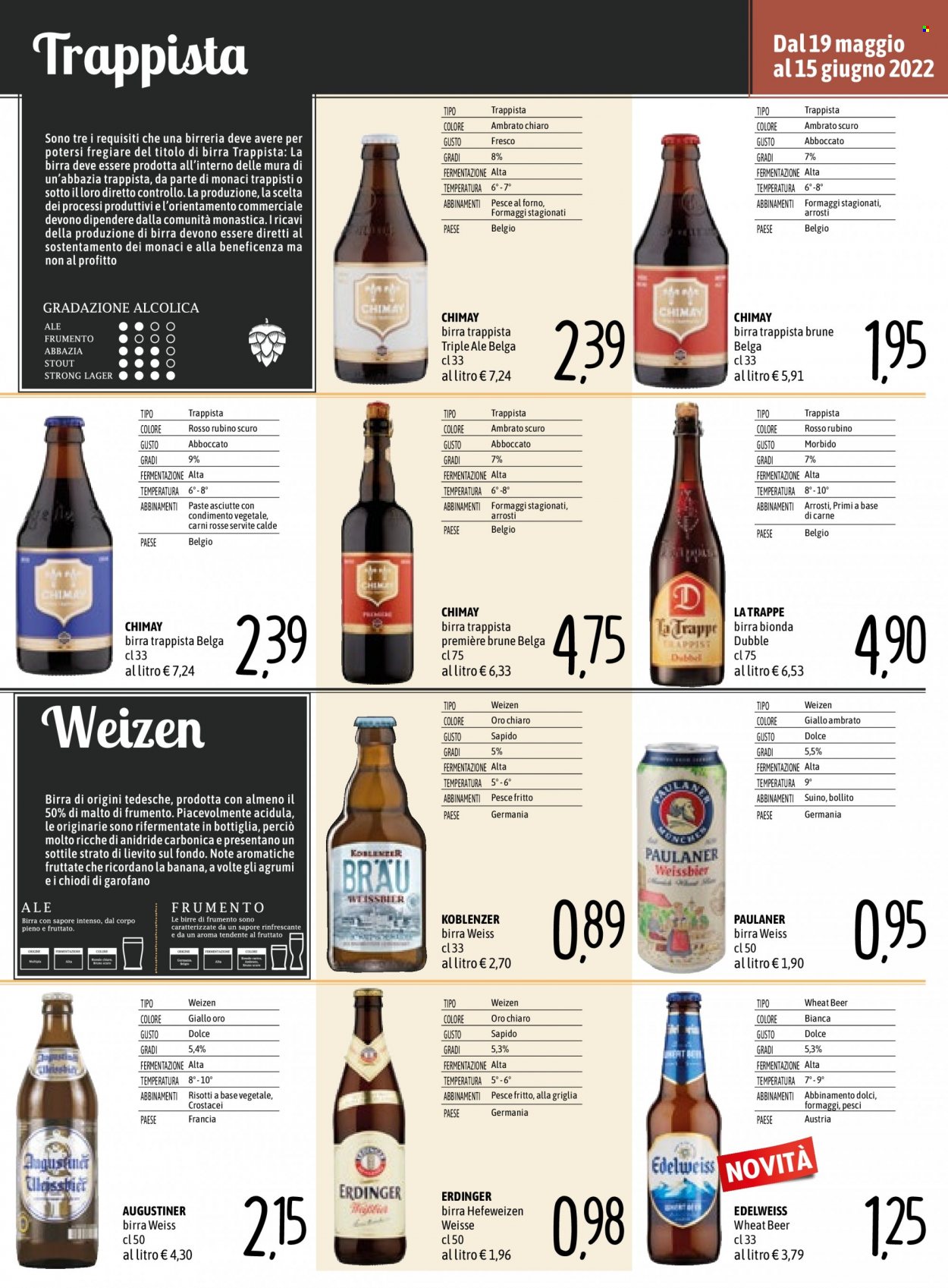 thumbnail - Volantino Emisfero - 19/5/2022 - 15/6/2022 - Prodotti in offerta - birra, birra di frumento, Paulaner, suino, pesce. Pagina 3.