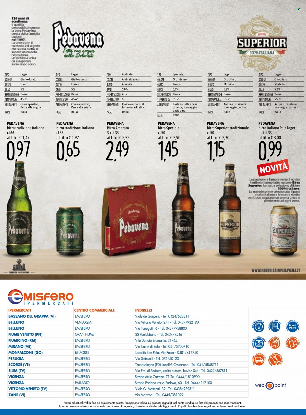 thumbnail - Volantino Emisfero - 19/5/2022 - 15/6/2022 - Prodotti in offerta - birra, birra tipo lager. Pagina 12.