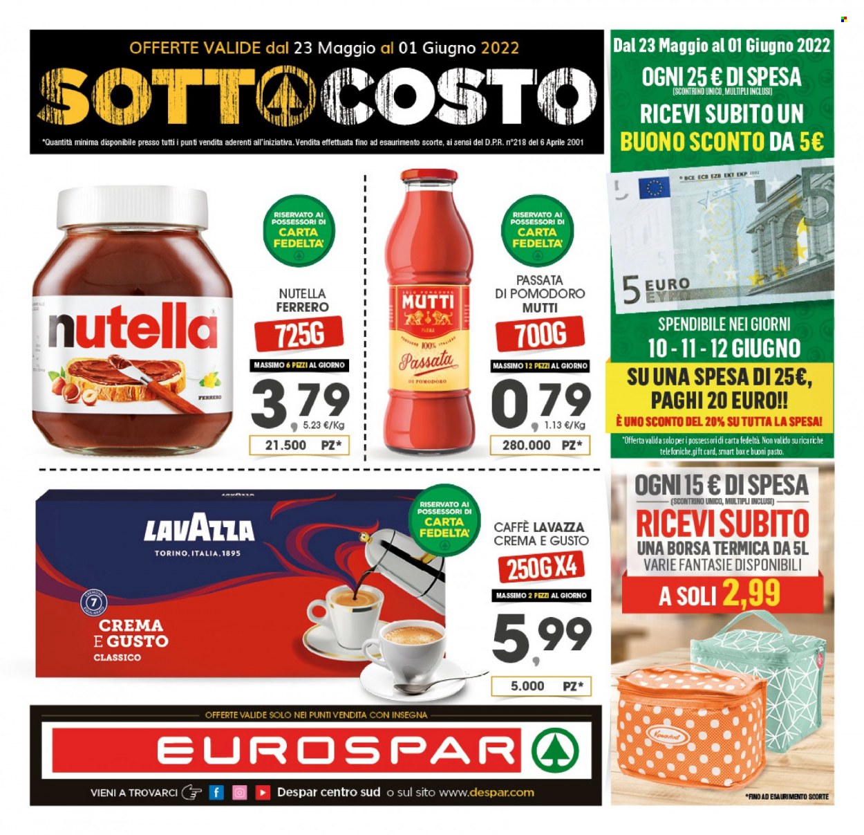 Volantino Eurospar - 23/5/2022 - 1/6/2022. Pagina 1