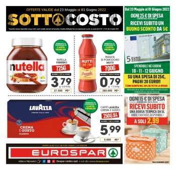 Volantino Eurospar - 23/5/2022 - 1/6/2022.