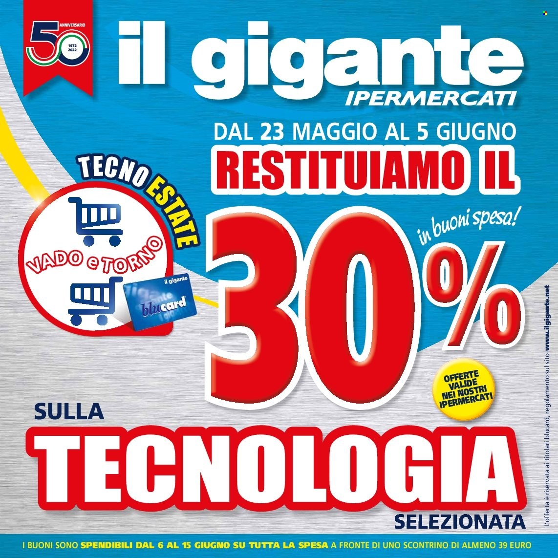 Volantino Il Gigante - 23/5/2022 - 5/6/2022. Pagina 1