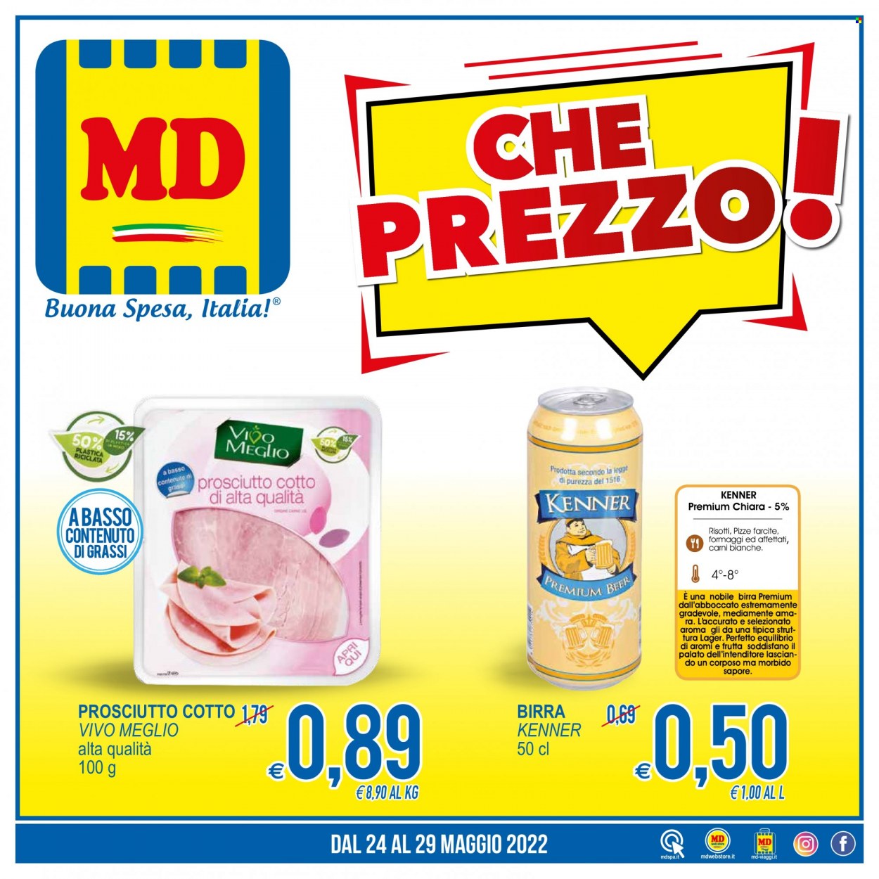 Volantino MD Discount - 24/5/2022 - 29/5/2022. Pagina 1
