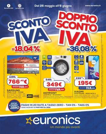 Volantino Euronics - 26/5/2022 - 8/6/2022.