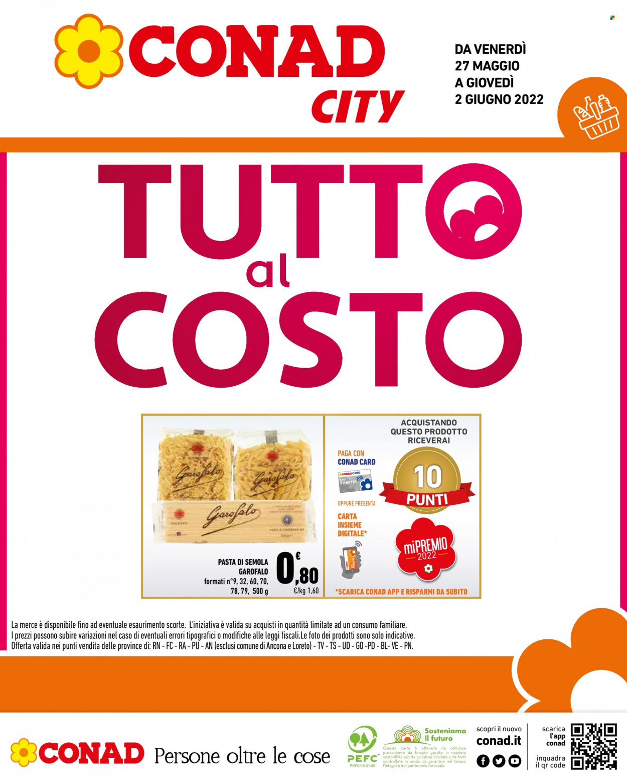 Volantino Conad - 27/5/2022 - 2/6/2022. Pagina 1