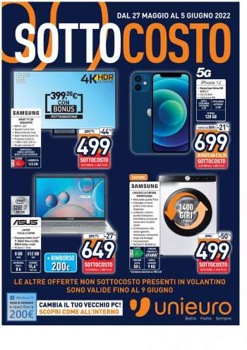 Volantino Unieuro - 27/5/2022 - 5/6/2022.