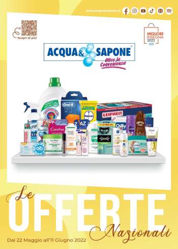 Volantino Acqua & Sapone - 22/5/2022 - 11/6/2022.