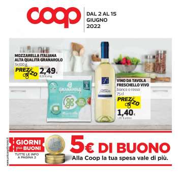 Volantino Coop - 2/6/2022 - 15/6/2022.