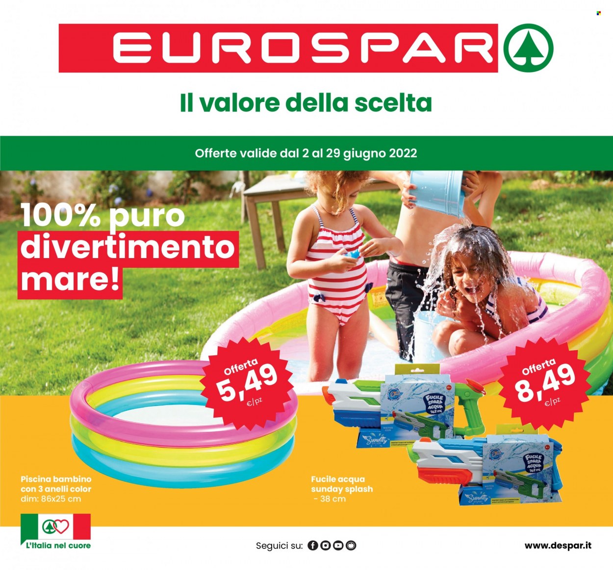 Volantino Eurospar - 2/6/2022 - 29/6/2022. Pagina 1