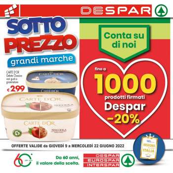 Volantino Interspar - 9/6/2022 - 22/6/2022.
