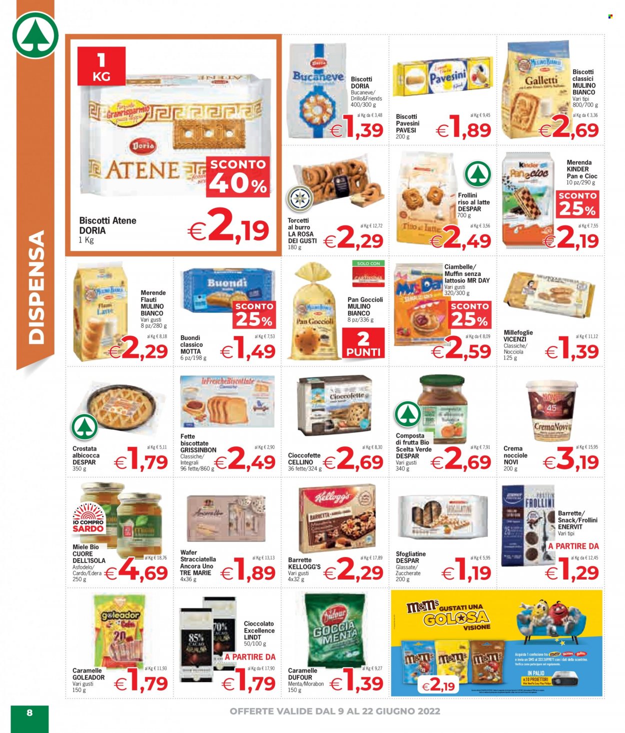 Volantino Eurospar - 9/6/2022 - 22/6/2022. Pagina 8