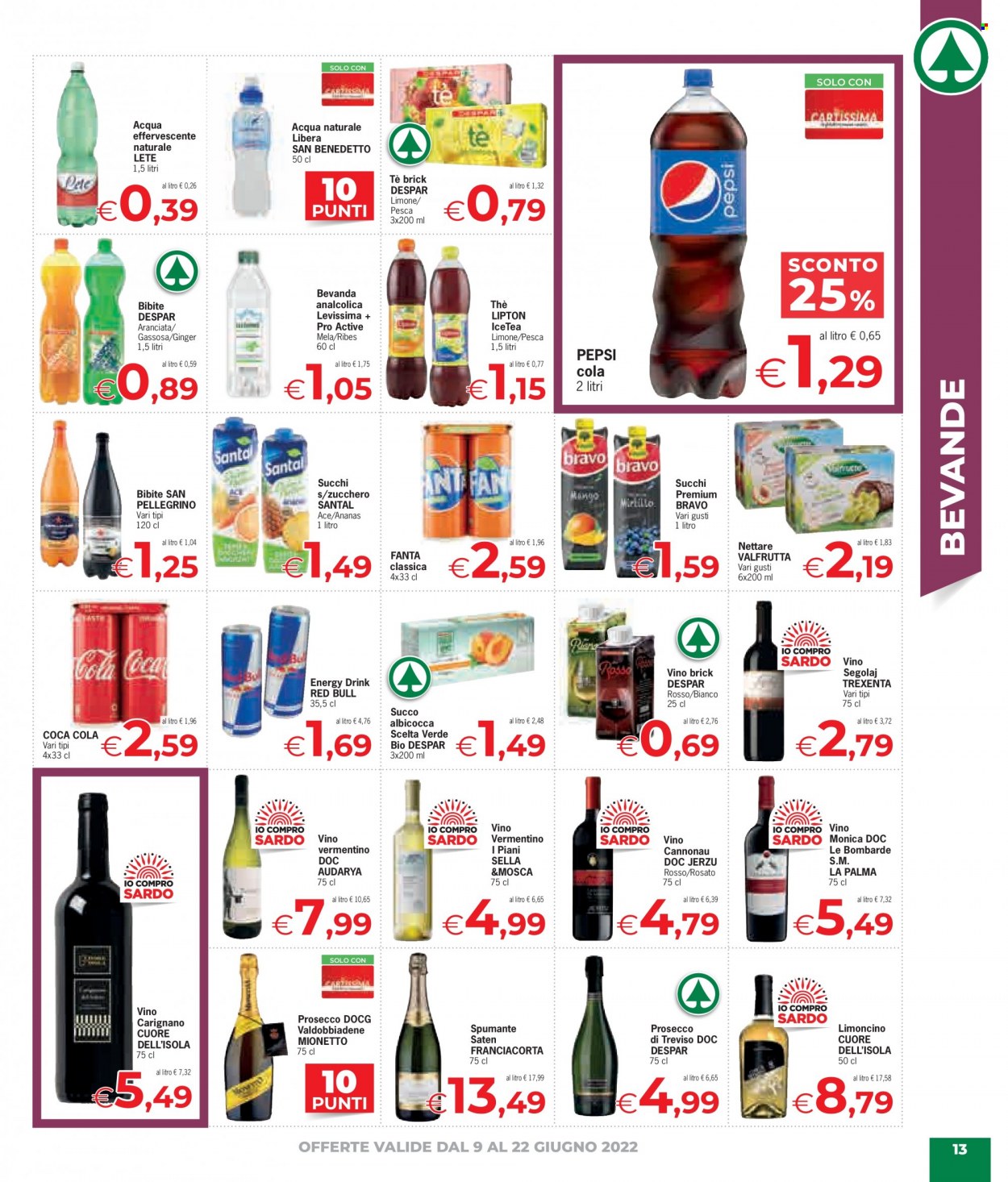 Volantino Eurospar - 9/6/2022 - 22/6/2022. Pagina 13