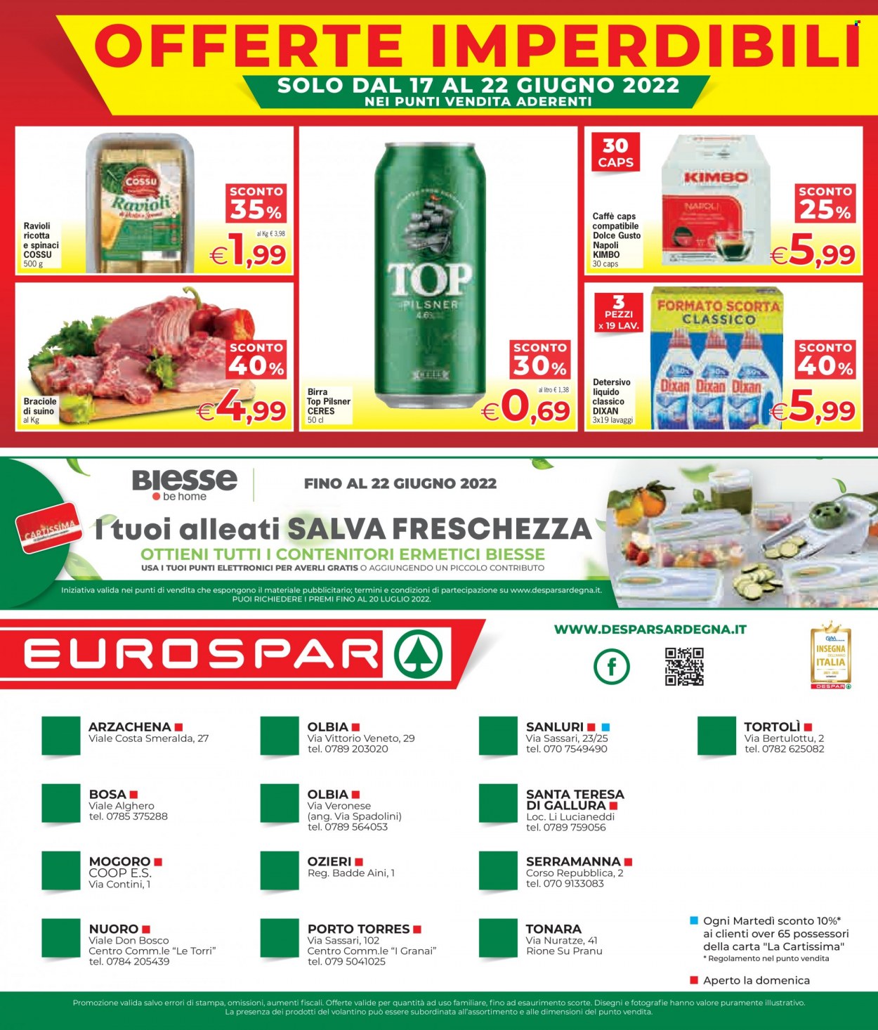 Volantino Eurospar - 9/6/2022 - 22/6/2022. Pagina 16