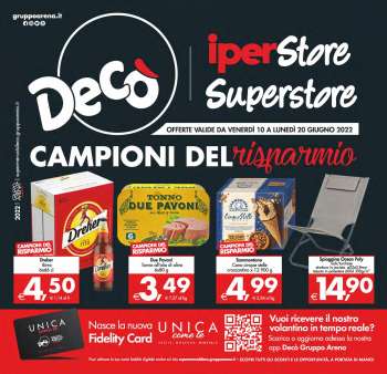 Volantino Deco - 10/6/2022 - 20/6/2022.