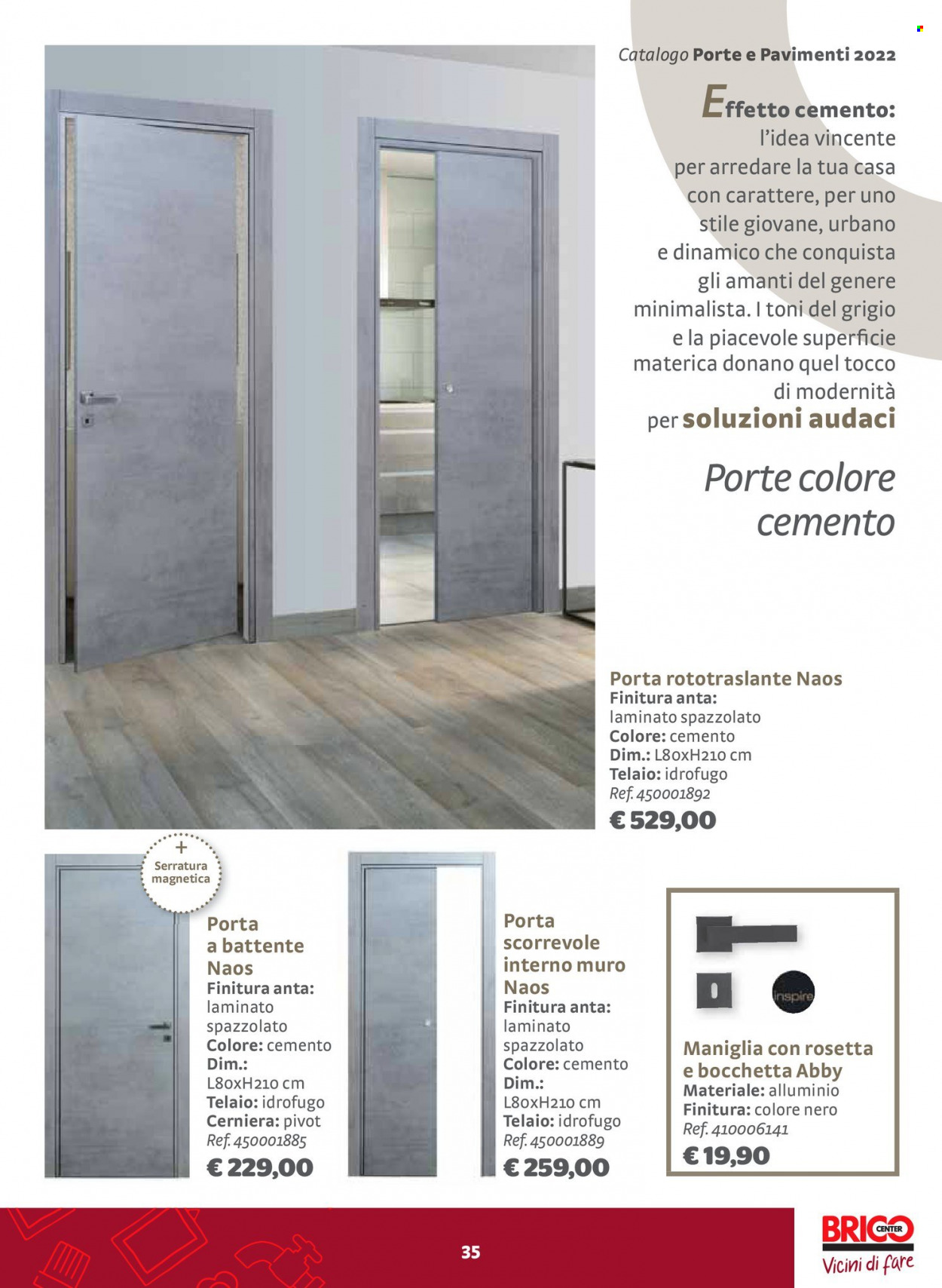 thumbnail - Volantino Bricocenter - 9/6/2022 - 3/7/2022 - Prodotti in offerta - porta, maniglia, serratura. Pagina 35.