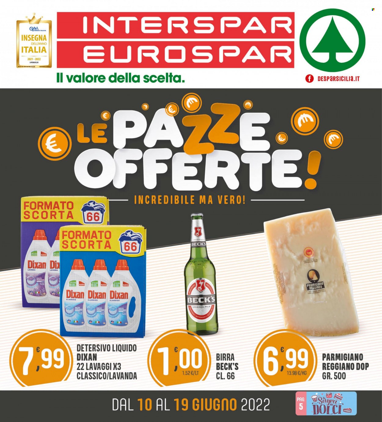 Volantino Eurospar - 10/6/2022 - 19/6/2022. Pagina 1