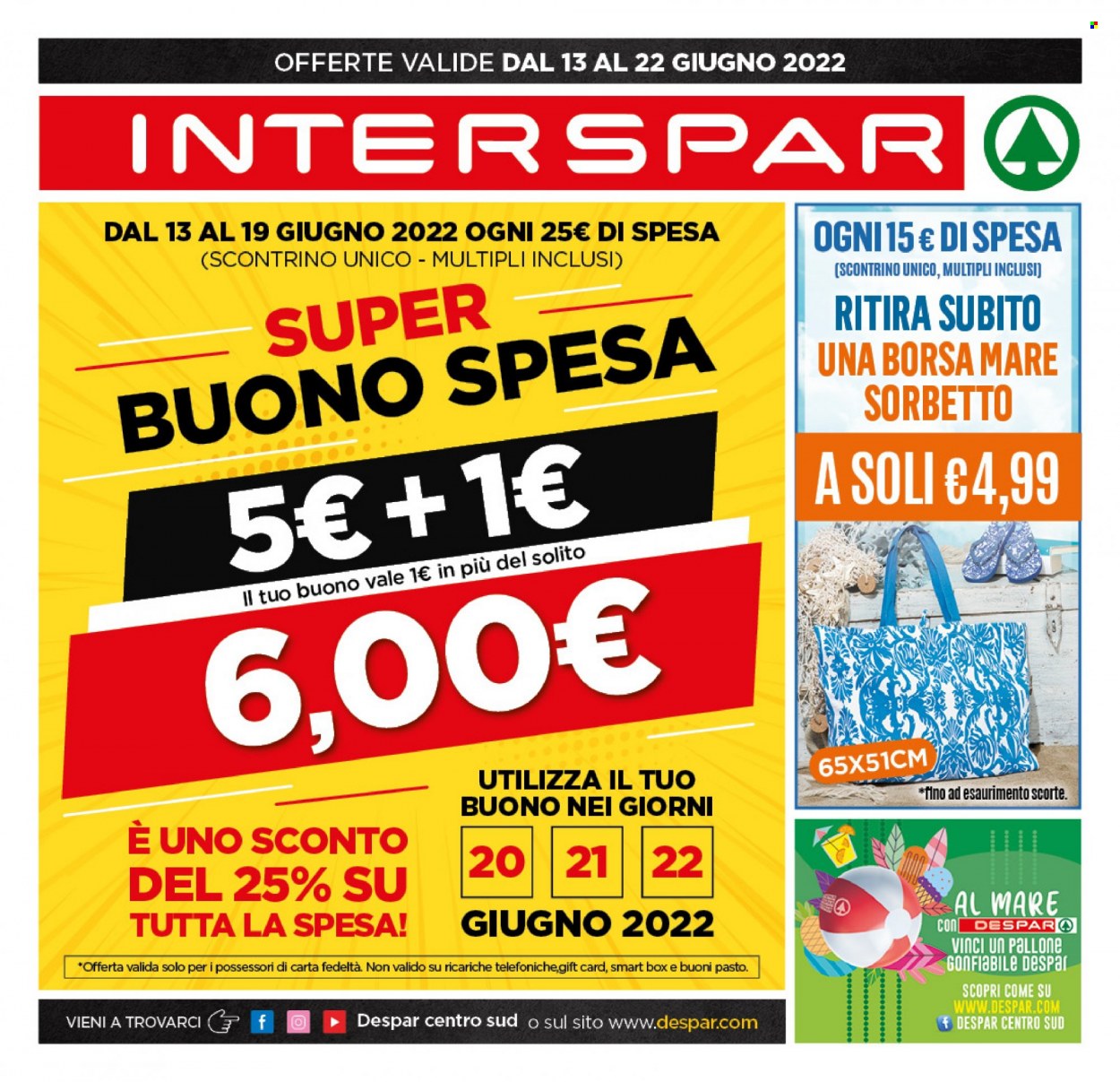 Volantino Interspar - 13/6/2022 - 22/6/2022. Pagina 1