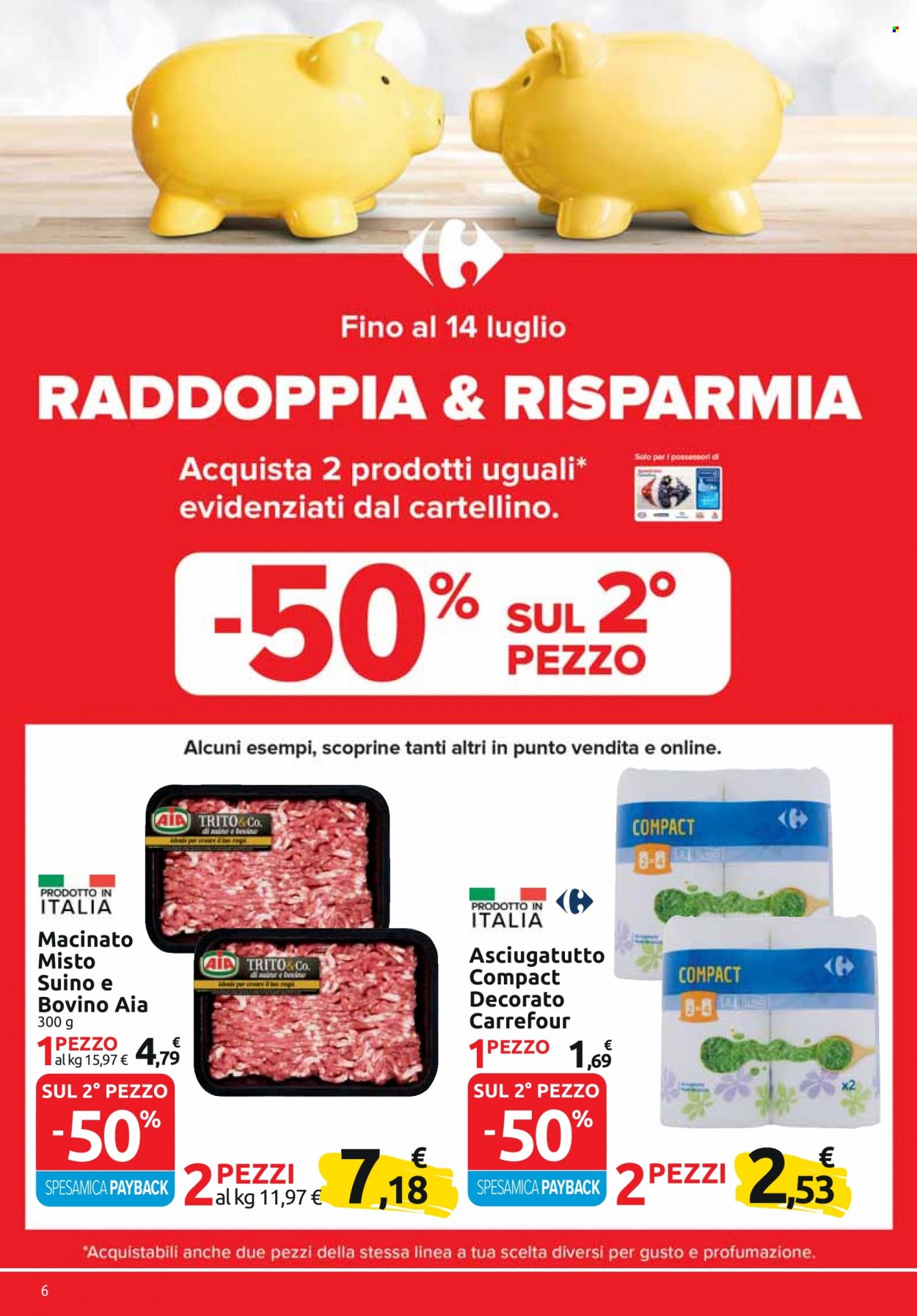 Volantino Carrefour - 17/6/2022 - 29/6/2022. Pagina 6
