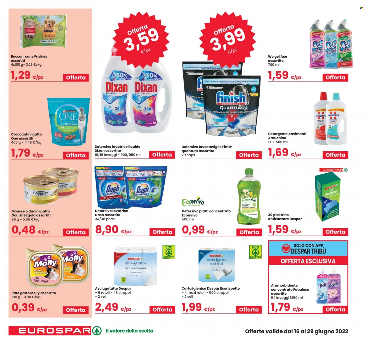 Volantino Eurospar - 16/6/2022 - 29/6/2022. Pagina 22