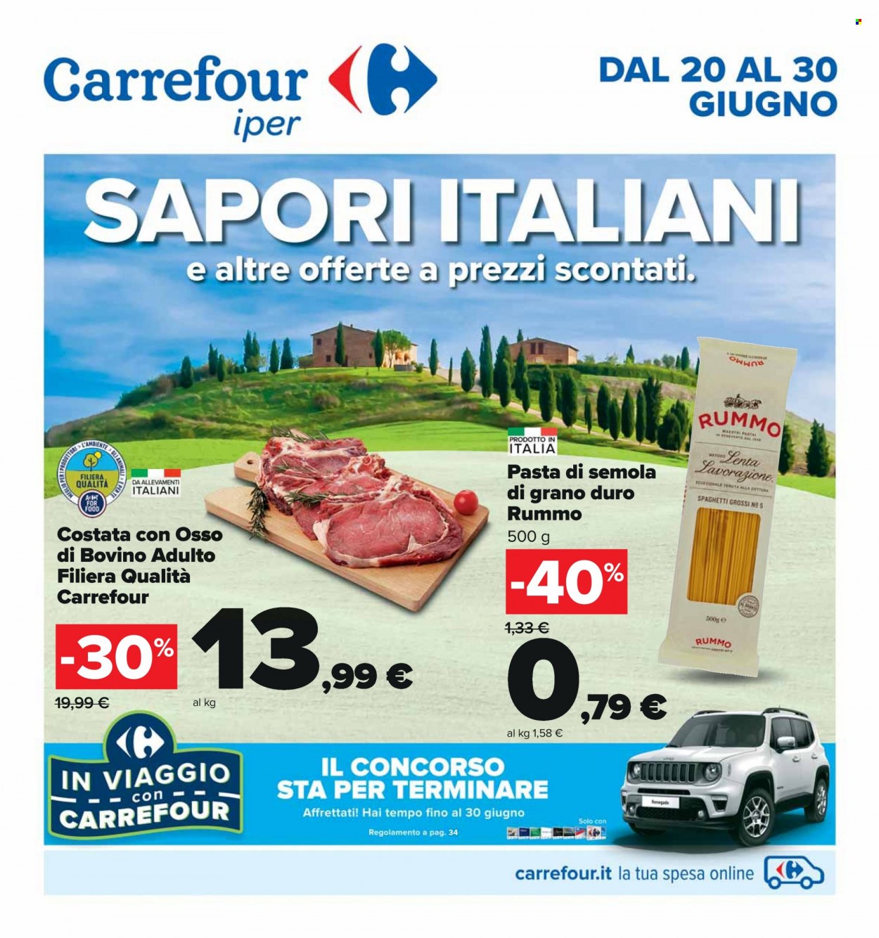 Volantino Carrefour - 20/6/2022 - 30/6/2022. Pagina 1