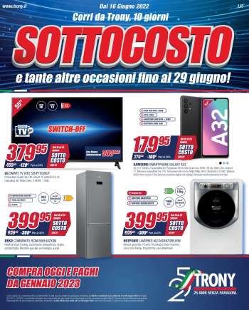 Volantino Trony - 16/6/2022 - 29/6/2022.