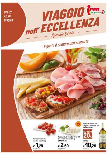 Volantino Iper, La grande i - 17/6/2022 - 26/6/2022.