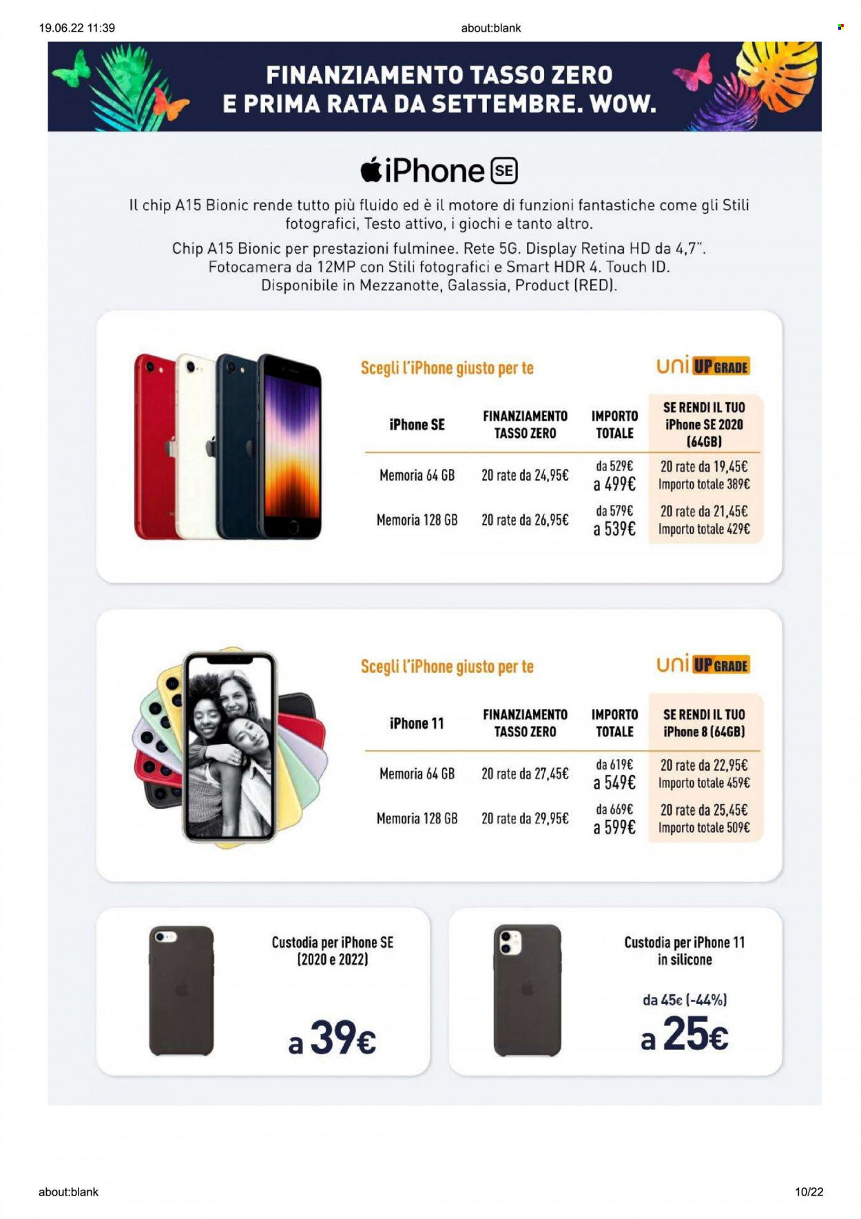 Volantino Unieuro - 16/6/2022 - 23/6/2022. Pagina 10