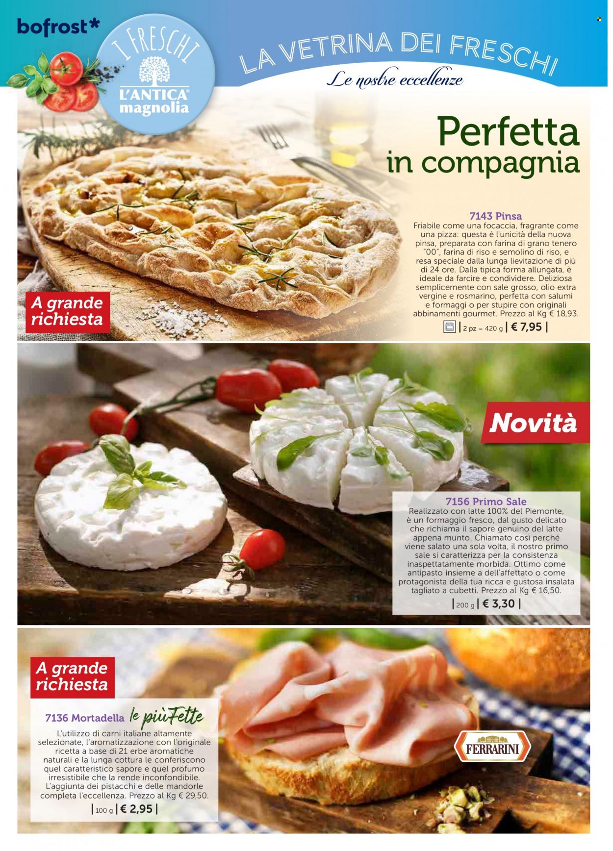 thumbnail - Volantino Bofrost - 25/7/2022 - 6/8/2022 - Prodotti in offerta - polpo, fagiolini, zucchine grigliate, peperoni grigliati, pizza, focaccia, olio, olio extra vergine di oliva. Pagina 4.