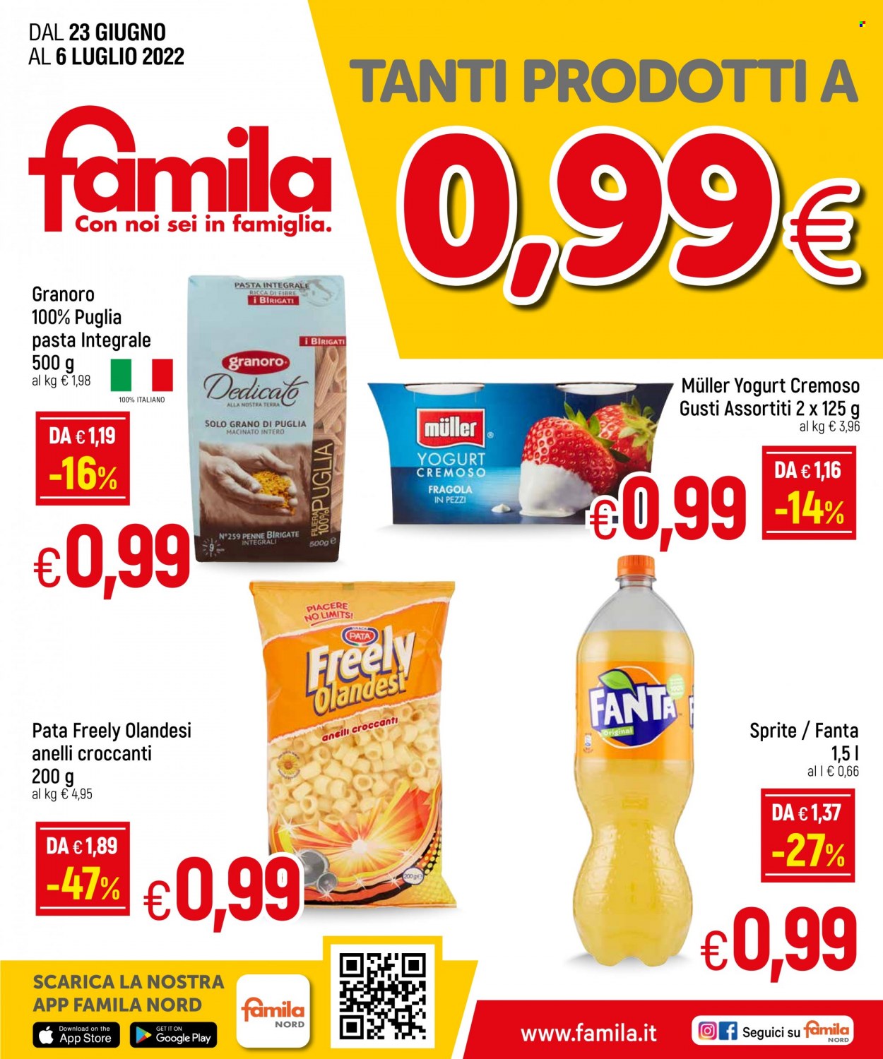 Volantino Famila - 23/6/2022 - 6/7/2022. Pagina 1