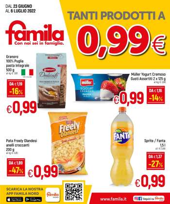 Volantino Famila - 23/6/2022 - 6/7/2022.