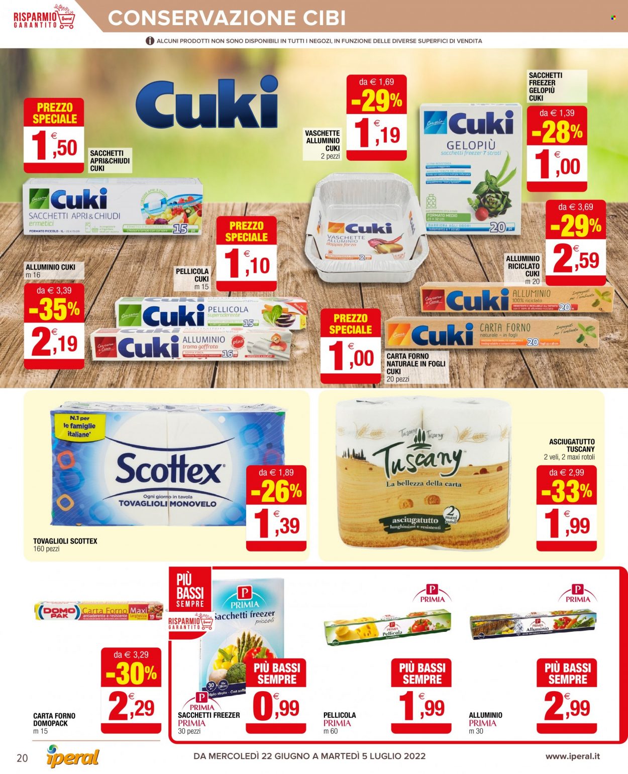 Volantino Iperal - 22/6/2022 - 5/7/2022. Pagina 20