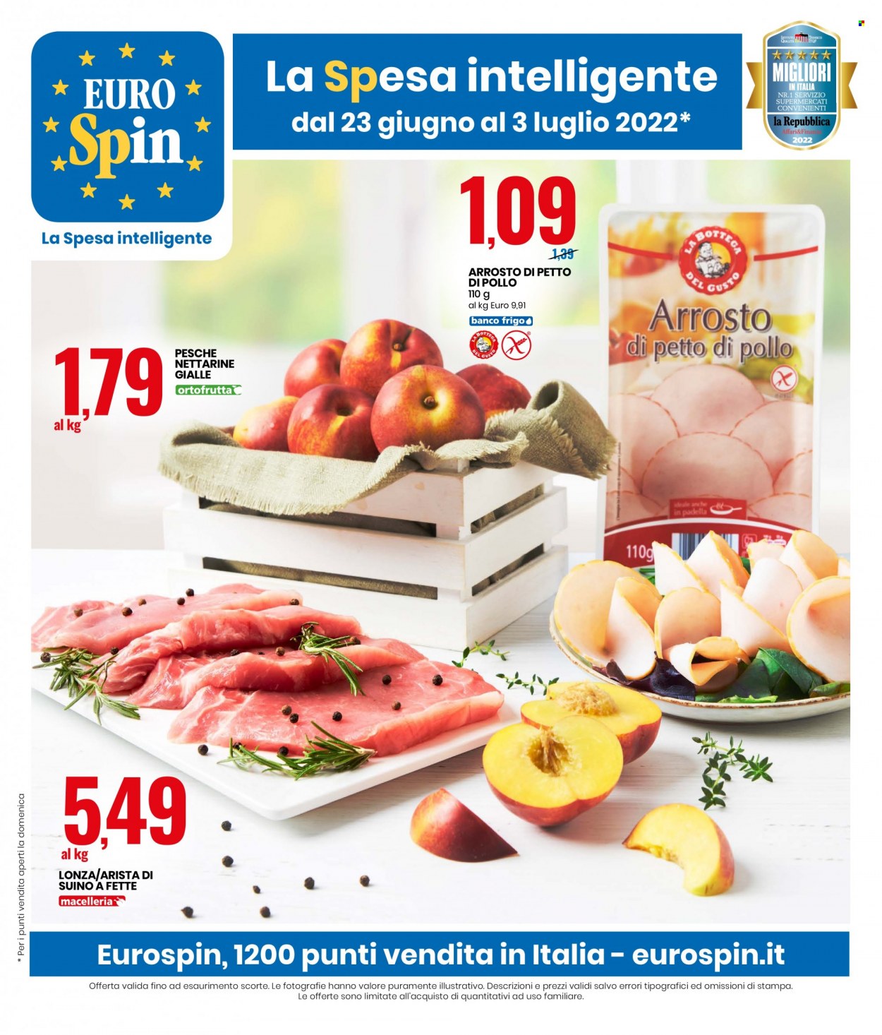Volantino EuroSpin - 23/6/2022 - 3/7/2022. Pagina 1