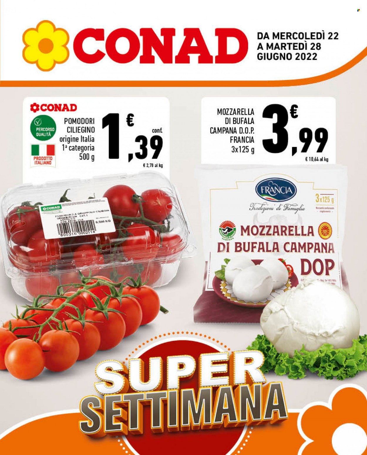 Volantino Conad - 22/6/2022 - 28/6/2022. Pagina 1